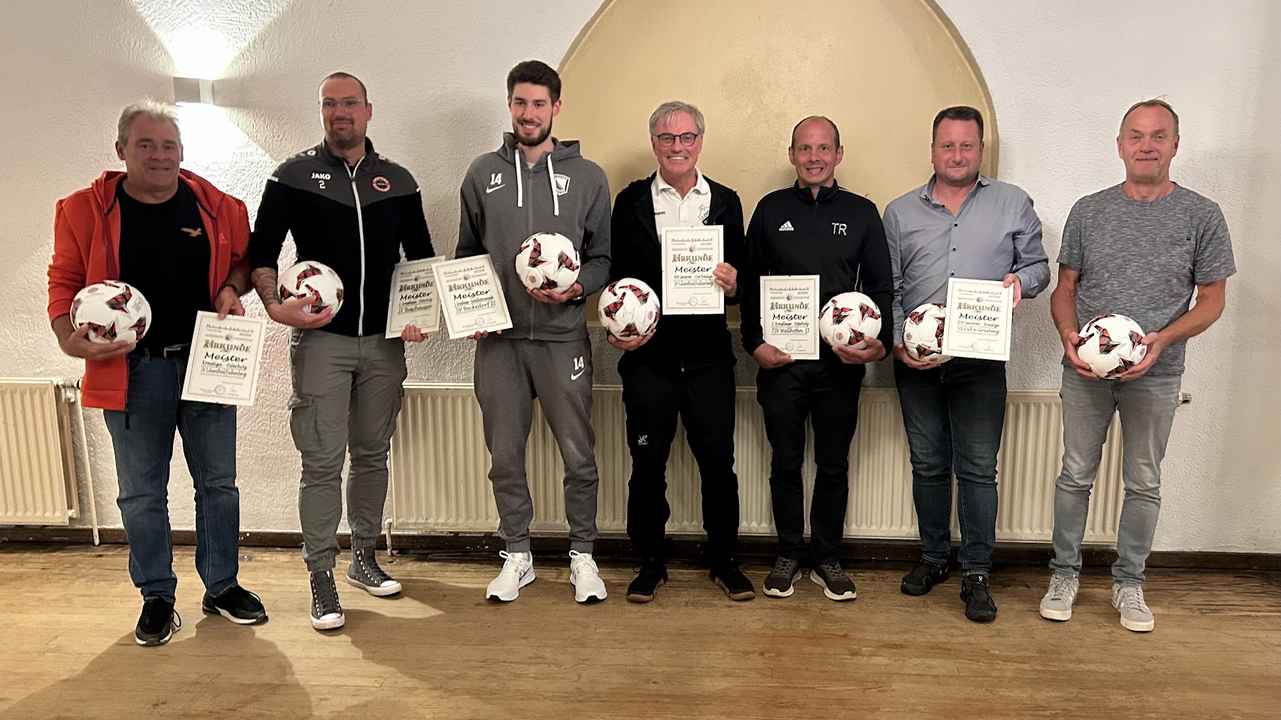 Ehrung der Meister des Spieljahr 2025/2026