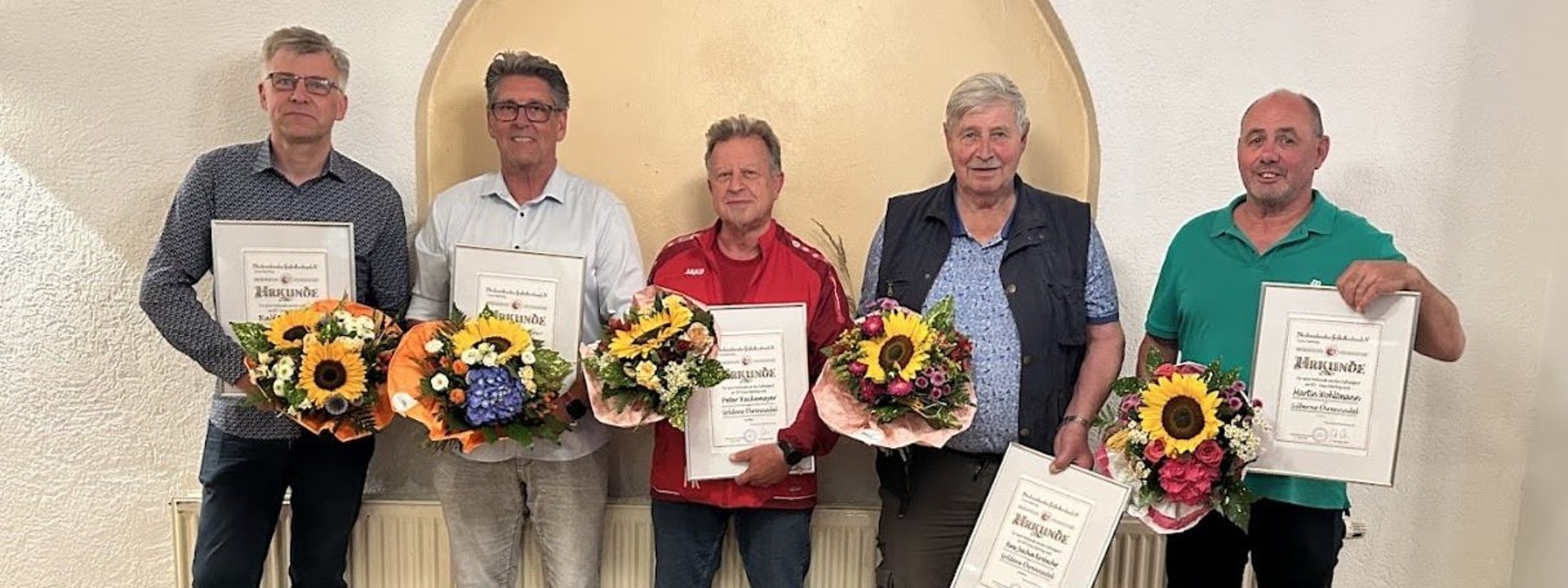Ehrungen außergewöhnlichem Einsatz für den Fußball im NFV-Kreis Osterholz